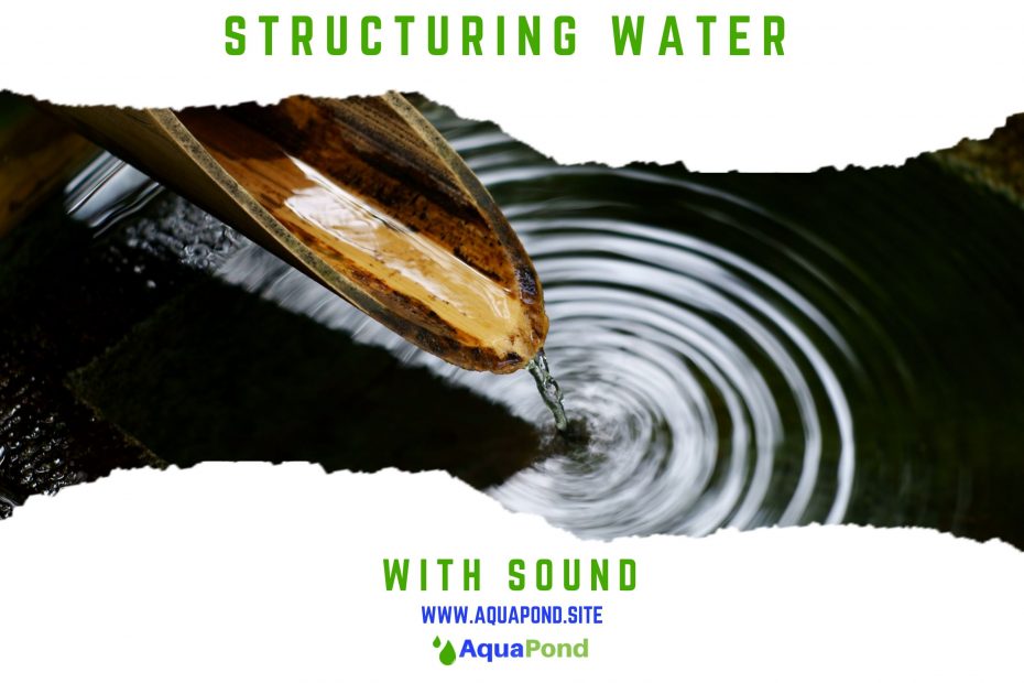 Sound at certain frequencies can be used to make structured water